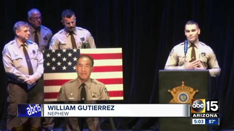 Public Memorial Held For Mcso Detention Officer Gene Lee