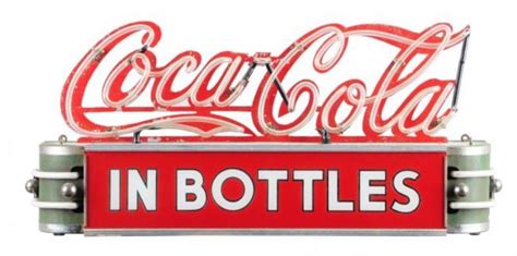 Coca-Cola In Bottles neon counter sign, Very Rare, Value & Price Guide