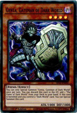 Genta Gateman Of Dark World Sr En Super Rare St Edition Yu