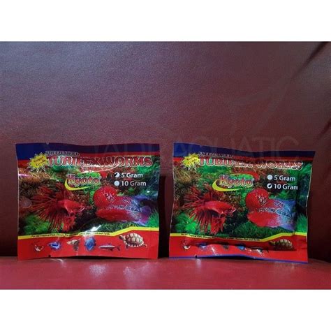 Cacing Kering Kyoto Rainbow Tubifex Worms Gr Gram Pakan Pellet Pelet