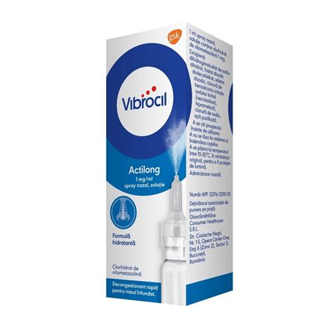 Vibrocil Actilong Spray Nazal Solu Ie Mg Ml Ml Gsk Farmacia