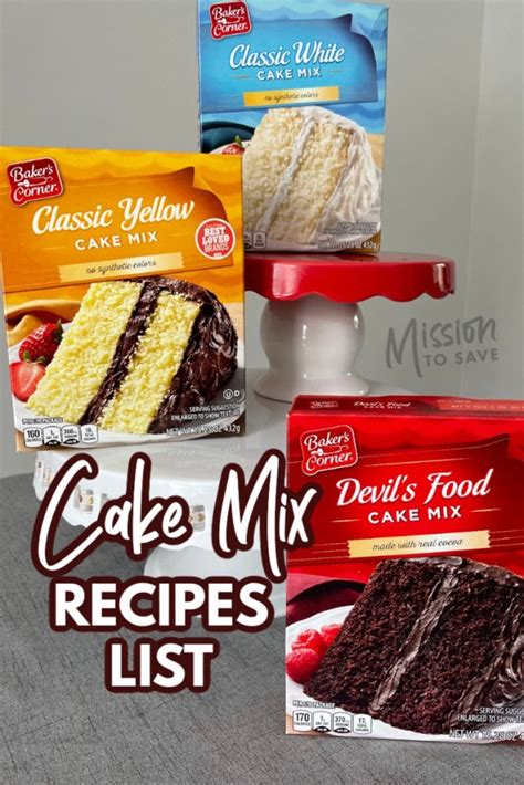 50 Boxed Cake Mix Recipes Roundup Mission To Save