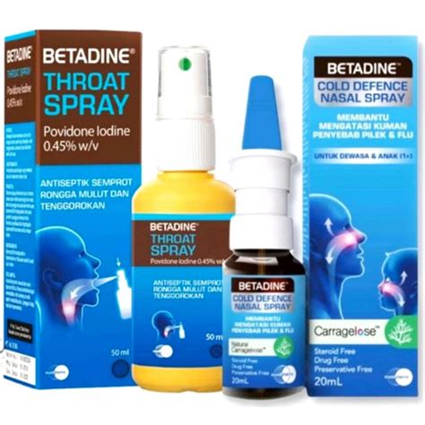 Promo BETADINE THROAT SPRAY 50ml OBAT SPRAY SEMPROT TENGGOROKAN ANTI