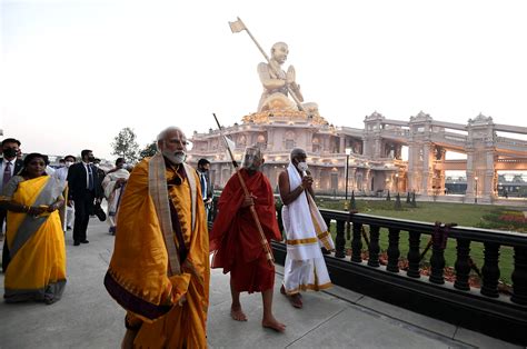 PM Modi Unveils 216 Feet Tall Statue Of Equality In Hyderabad Greater