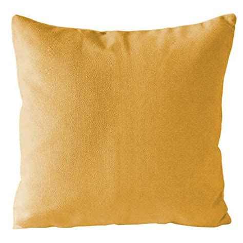 Plain Mustard Yellow Cushion Covers 18 45 Cm Etsy Uk