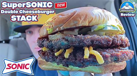 Sonic® Supersonic Double Cheeseburger Stack Review 🍔🧀🍔 Theendorsement