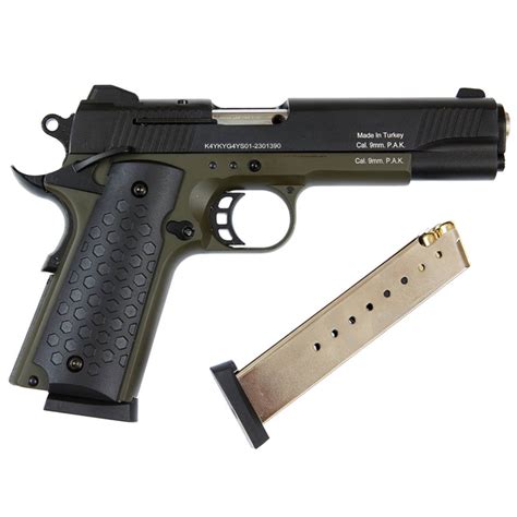 Стартовий пістолет Kuzey 911#2 Black/Green Grips – фото, відгуки ...