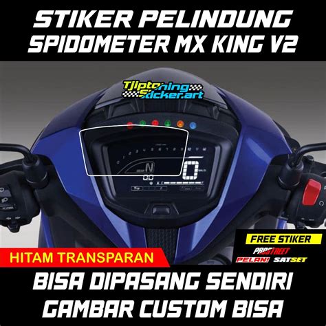 Jual STIKER SPEEDOMETER TRANSPARAN JUPITER MX KING MX KING V2