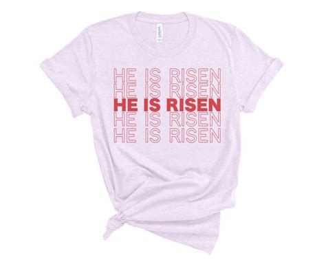 He Is Risen Shirt Womens Easter Shirt Easter Top Ladies Easter