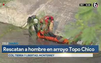 Después de 12 horas rescatan a hombre que cayó en el arroyo Topo Chico