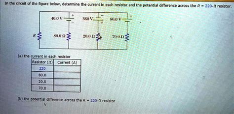 Solved In Te Arcuit Of The Figure Below Determine The Current In Each