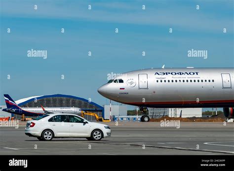 May 11 2021 Moscow Russia Airbus A330 Of Aeroflot Airlines On The