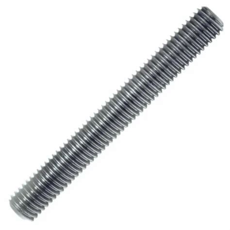 Material Galvanised Iron Glossy 10inch GI Threaded Rod Round Size