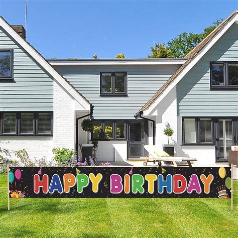 Large Happy Birthday Banner Giant Bday Party Sign Huge