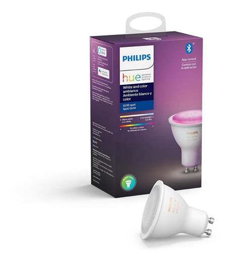 Lampara Philips Hue Single Bulb Gu White And Color Ambiance Bluetooth