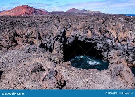 Paisagem Na Espanha Vulc Nica Tropical Das Ilhas Can Rias De Lanzarote