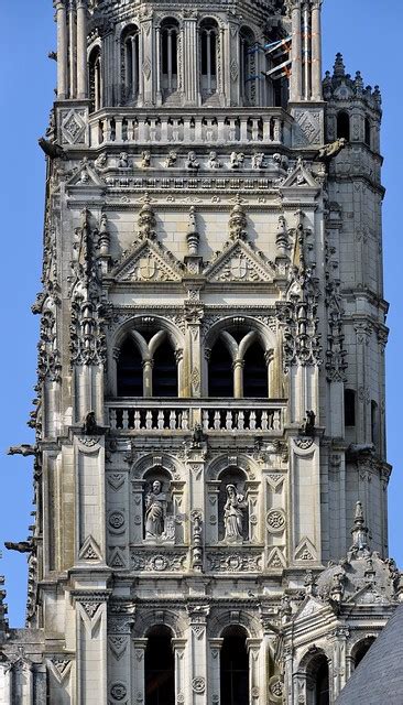 Tours Indre Et Loire Cath Drale Saint Gatien D Tail D Une Tour