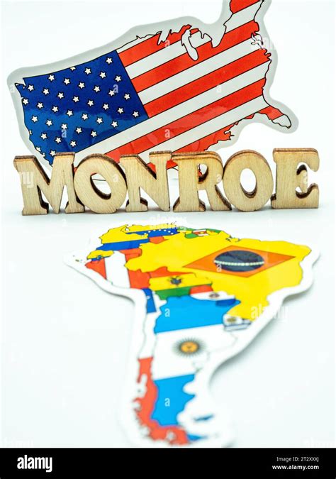 Monroe doctrine map hi-res stock photography and images - Alamy