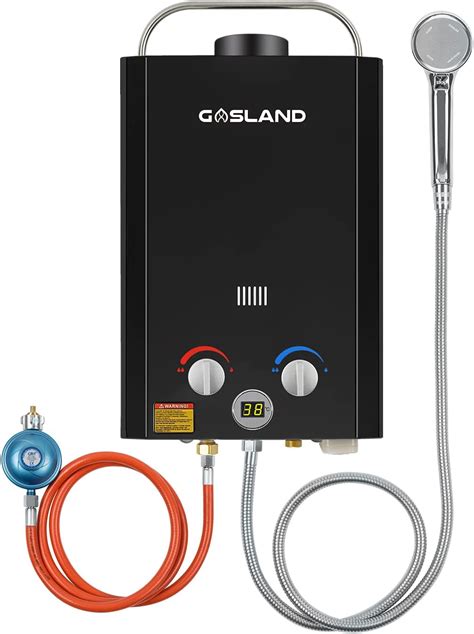 GASLAND Outdoor Tankless Gas Water Heater Campervan Shower BE158B 6L