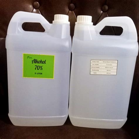 Promo Alkohol 70 5 Liter Ethanol Grade Teknik Medis Farmasi Sanitizer