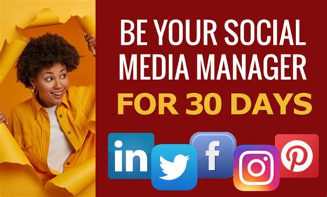 Manage Your Social Media Account And Page For 30 Days By Kinza123 Fiverr