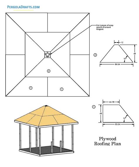 12×12 Square Gazebo Plans