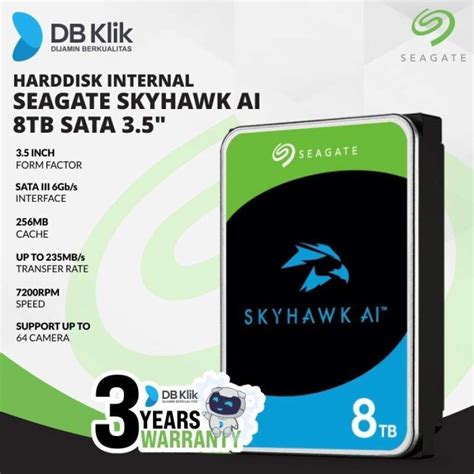 Promo Harddisk Internal Seagate Skyhawk Ai 8tb Sata 3 5 Skyhawk Ai