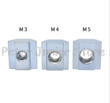 Pcs Lot T Sliding Nut Block Square Nuts M M M M For Aluminum