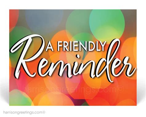 Friendly Reminder Clipart