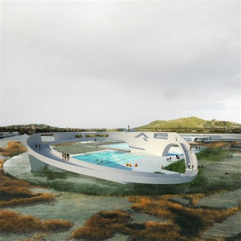 An Artist S Rendering Of A Futuristic Swimming Pool