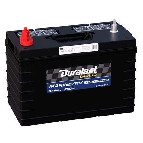 Duralast Gold 31mdp Dlg Group Size 31a Dual Purpose Marine And Rv Battery 700 Cca 875 Mca