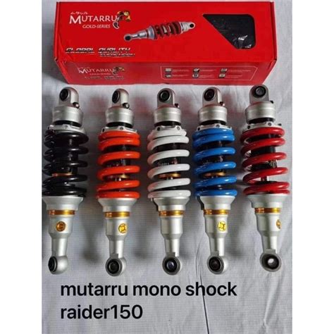 Mutarru Monoshock Mono Shock Absorber Raider Carb Fi Type Black Red