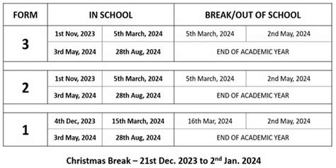 New Ges Academic Calendar Shs Jhs Basic