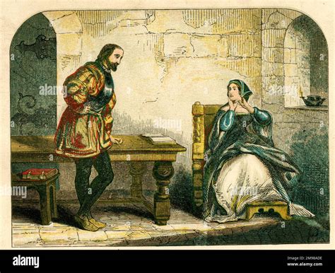 Anne Boleyn Speaks With The Lieutenant Of The Tower Of London Where