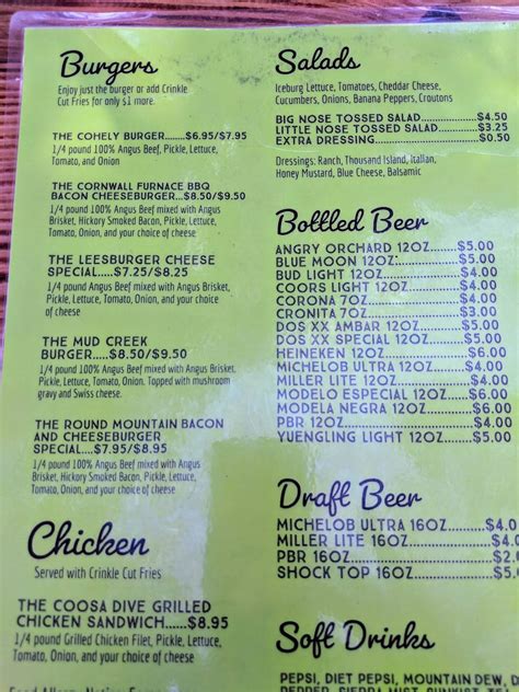 Menu At Decks And Docks Pub And Bar Leesburg