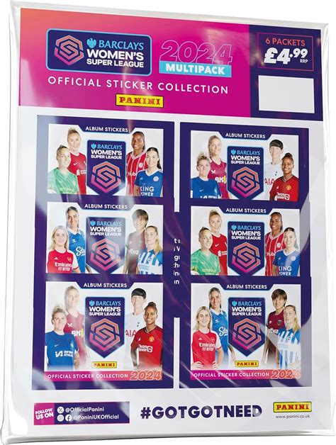 Women S Super League 2023 24 Sticker Collection Multipack Mixed Uk Toys And Games