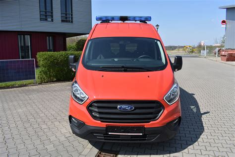 NEUFAHRZEUG Ford Transit Custom Trend L2H2 RAL 3000 8 Sitzer Feuerwehr