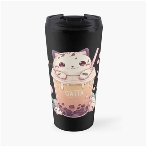 Katze Boba Tea Bubble Tea Anime Kawaii Welt Katze Boba Tea Bubble Tea