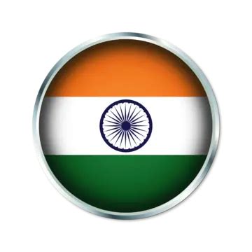 India Round Flag With Transparent Background Vector India India Flag