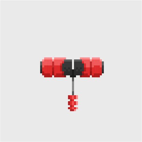 toy hammer in pixel art style 23018504 Vector Art at Vecteezy