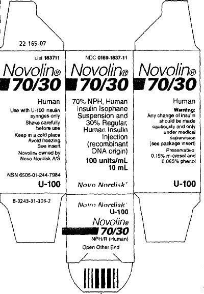 Novolin 7030 Fda Prescribing Information Side Effects And Uses