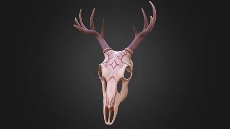 Deer Skull Mask 3d Model By Alexandra Quinby Amquinby [d221154] Sketchfab