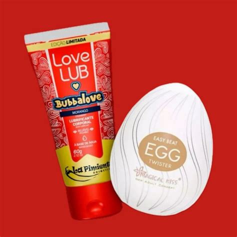Kit Lubrificante Intimo Bubbalove E Egg Ovo Masturbador Masculino Sex Shop Shopee Brasil