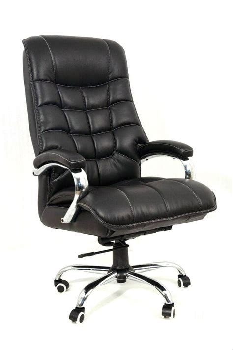 Black Leather Office Executive Revolving Chair At Rs Leather