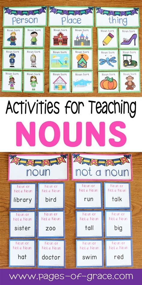 Activity Sheet To Teach Nouns