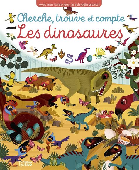 Amazon Fr Cherche Trouve Et Compte Les Dinosaures Giordano