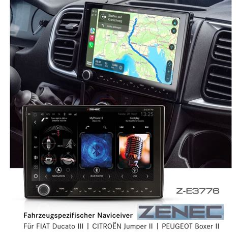 ZENEC Z E3776 9 Zoll Infotainer Autoradio Kompatibel Mit Fiat Ducato