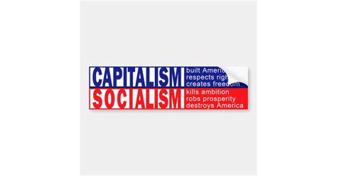 Capitalism Bumper Sticker Zazzle