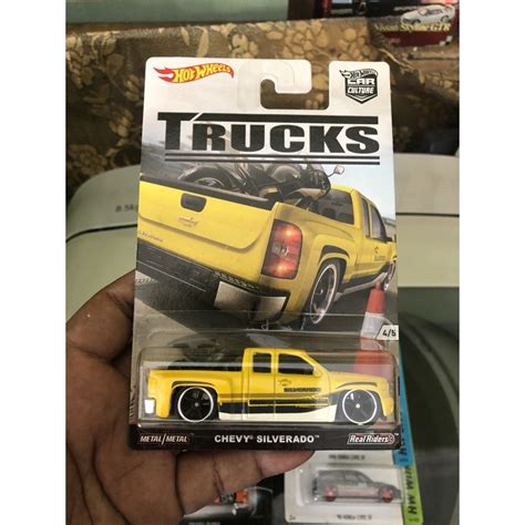 Hot Wheels Chevy Silverado Trucks Car Culture Real Riders Shopee Malaysia