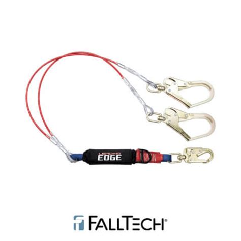 Falltech Leading Edge Cable Energy Absorbing Lanyard Double Leg